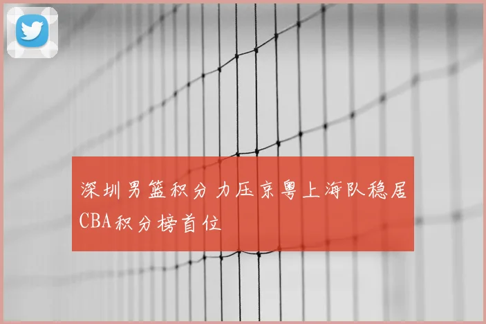 深圳男篮积分力压京粤上海队稳居CBA积分榜首位